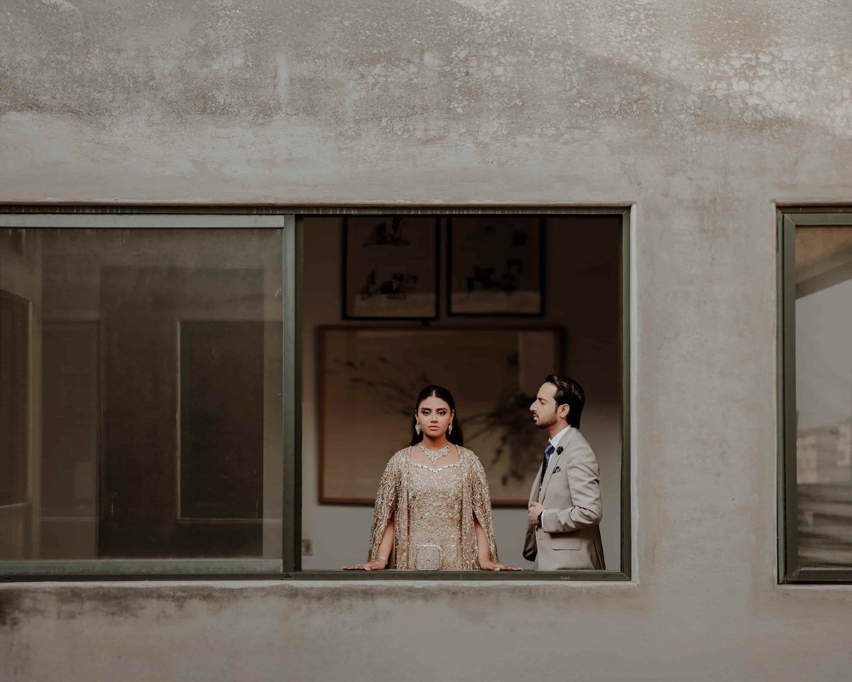 Arfa and Usman, founders of Arfa Usman Weddings, on a wedding shoot